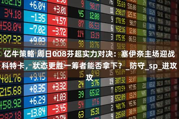 亿牛策略 周日008芬超实力对决：塞伊奈主场迎战科特卡，状态更胜一筹者能否拿下？_防守_sp_进攻